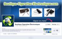 La Boutique de cigarettes lectroniques fait confiance  iSolu.net pour la cration de sa page Faceb